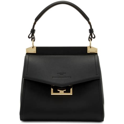 Givenchy: Black Small Waxy Mystic Bag 